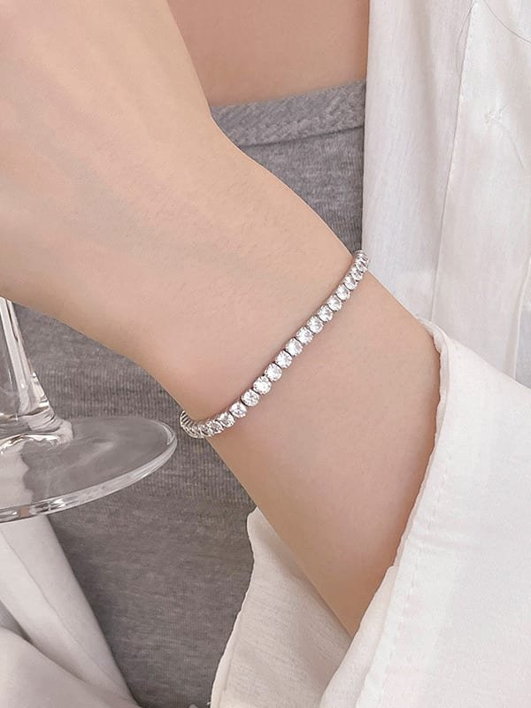 Sidabrinė Tennis stiliaus apyrankė